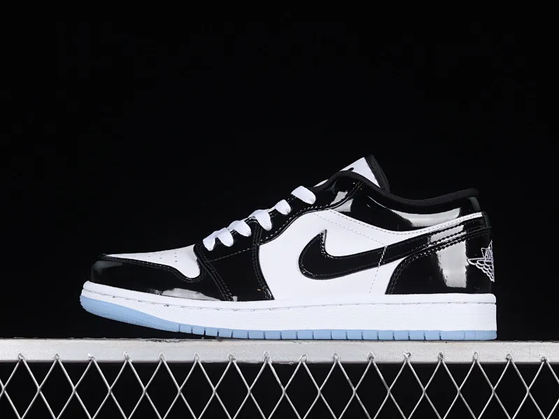 All categories Air Jordan Jordan series basketball shoes Air Jordan 1 Low G version pure original Air Jordan 1 Low "Concord" AJ1 Joe 1 Concord black and white patent leather low-top basketball shoes DV1309-100